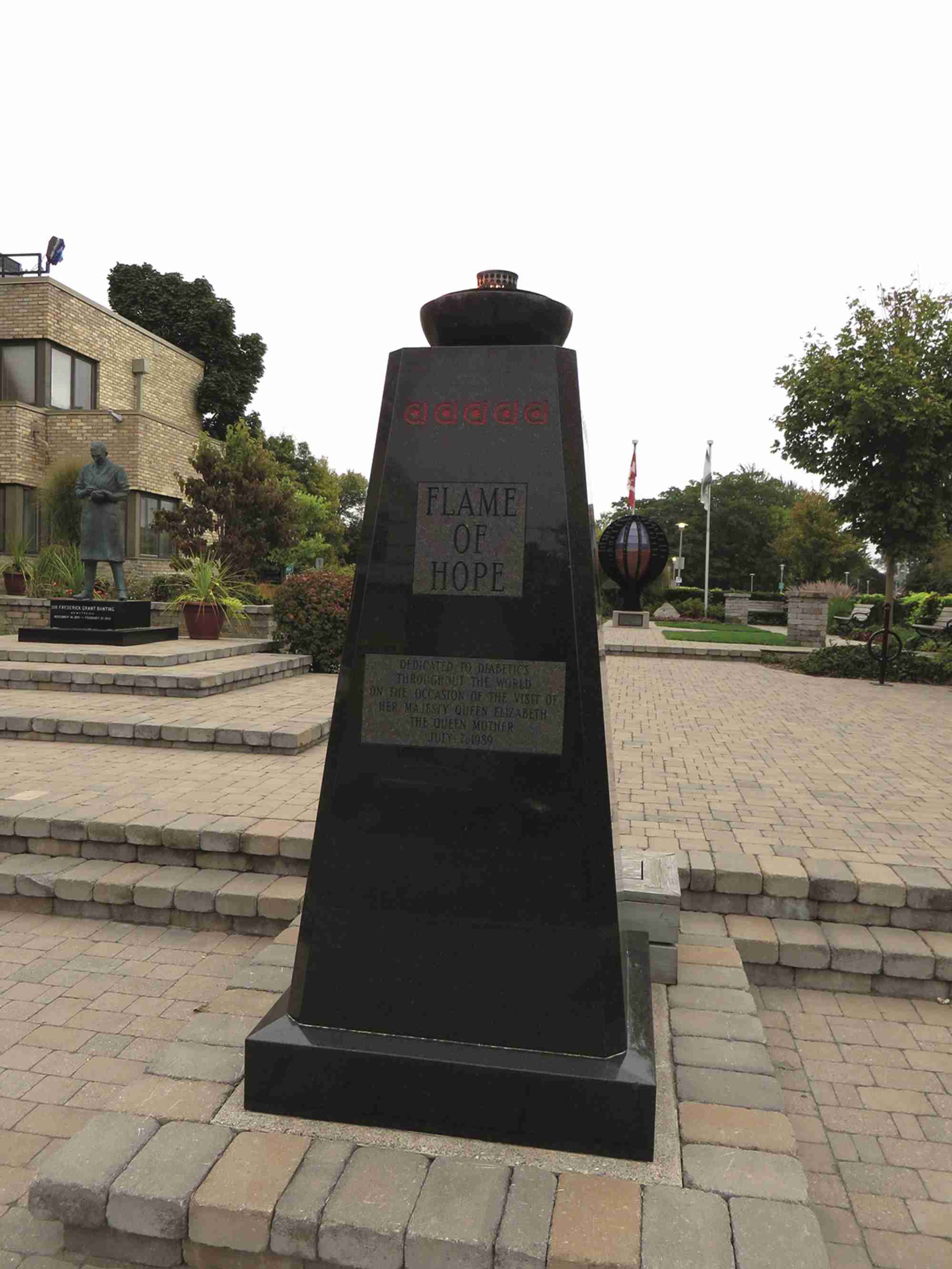 The ‘perpetual flame’ will burn outside Banting House until there is a cure for type 1 diabetes. Ken Lund. https://www.ﬂickr.com/photos/kenlund/21838632935
