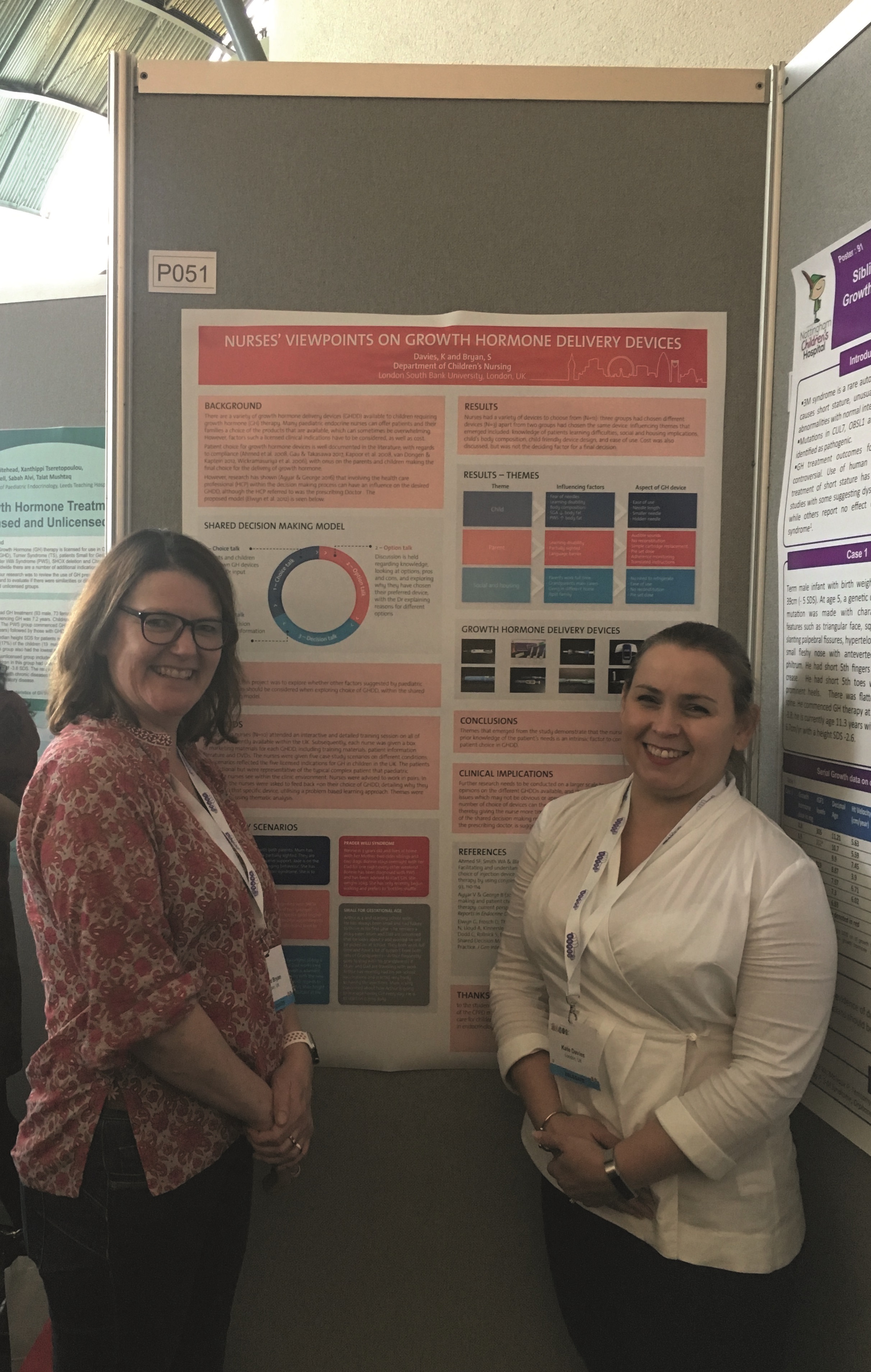 Sinead Bryan and Kate Davies at the 2017 BSPED meeting in Newcastle.