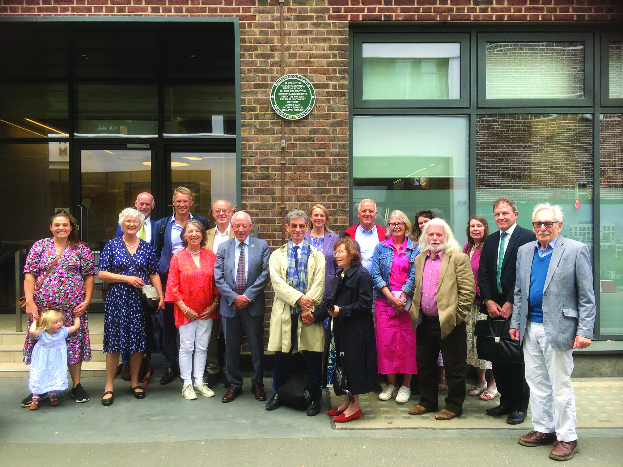 Guests at the plaque unveiling ceremony