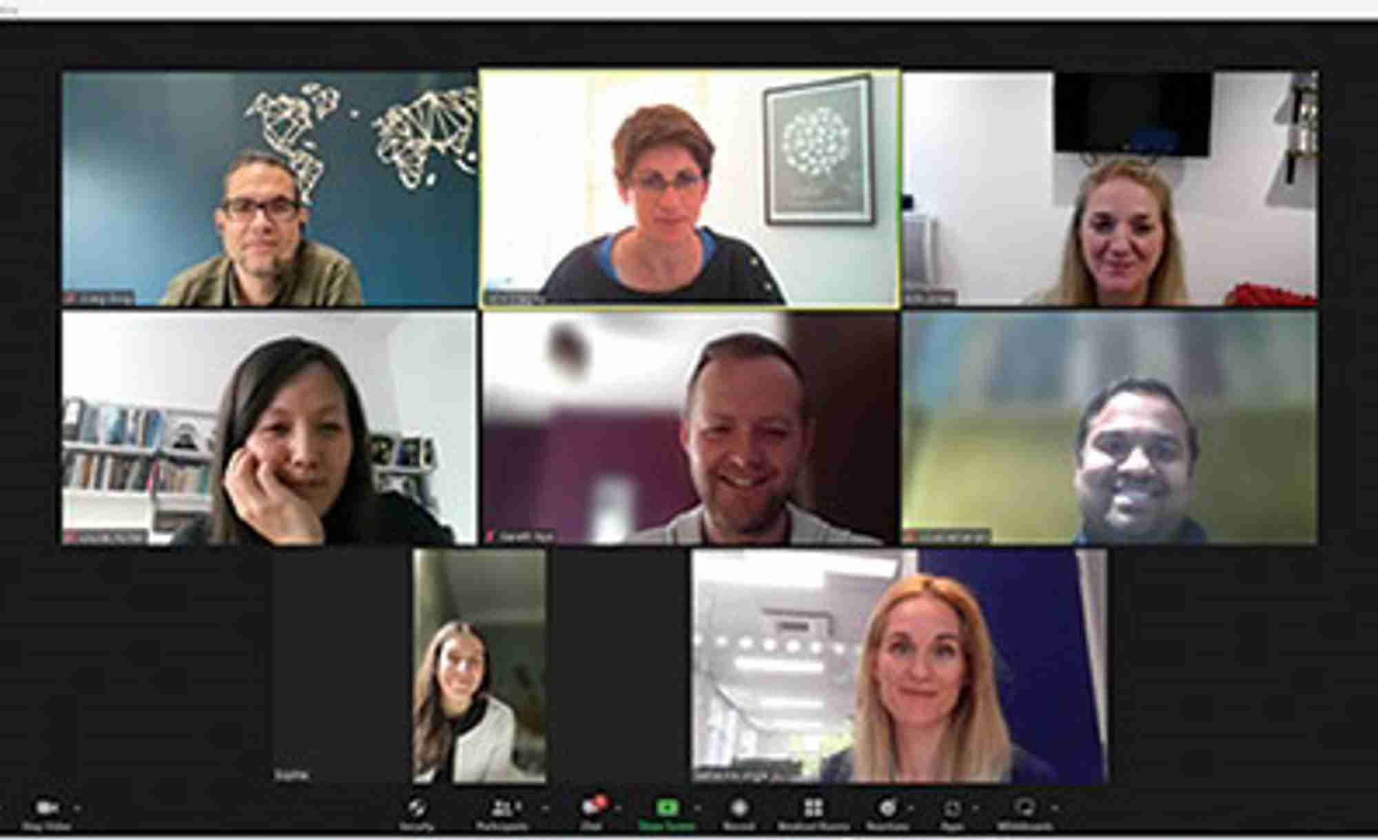 Screenshot of an Editorial Board meeting