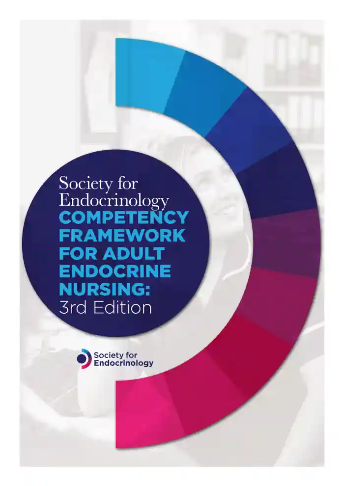 Front cover of the 3rd edition of the Competency Framework for Adult Endocrine Nursing